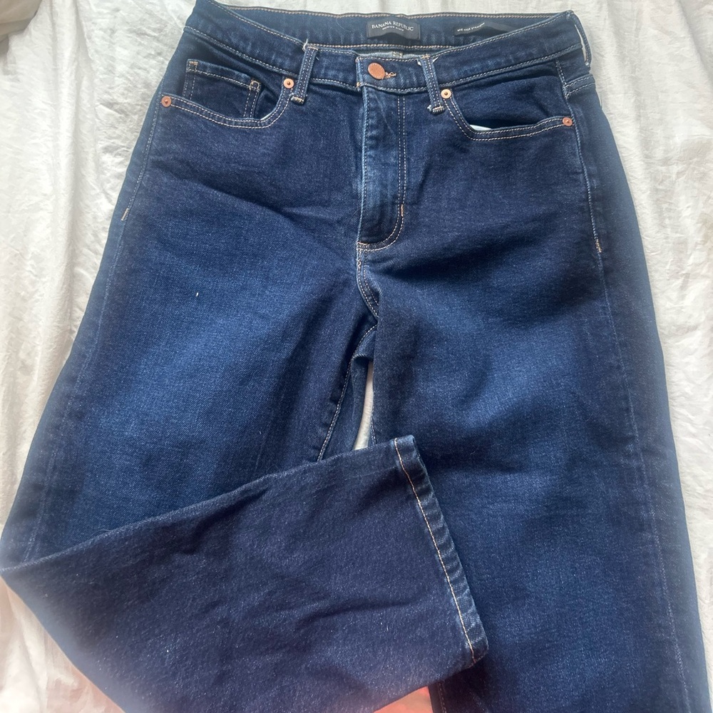 Banana Republic Blue Straight Leg Jeans Classic Style